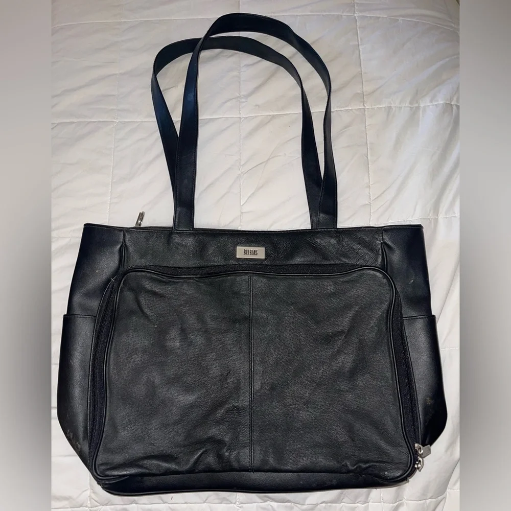 Vintage Bill Blass Black Leather Bag